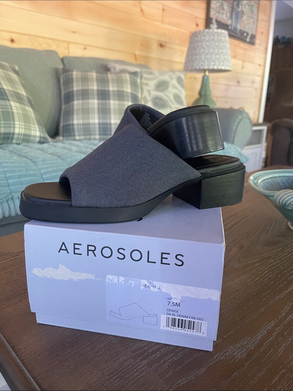 Aerosoles Women's blue  Slide Heel Sandal